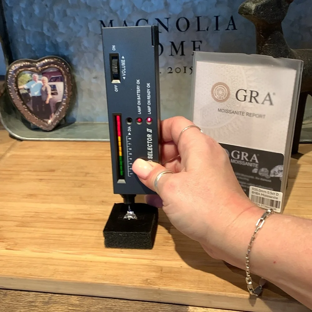 #101 0.5 ct Moissanite lotus toe ring - Picture 5 of 6